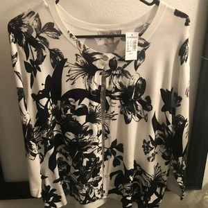 NWT Roz & Ali Floral Cardigan
